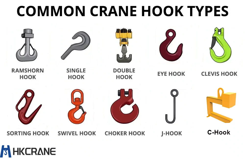 common crane hook types