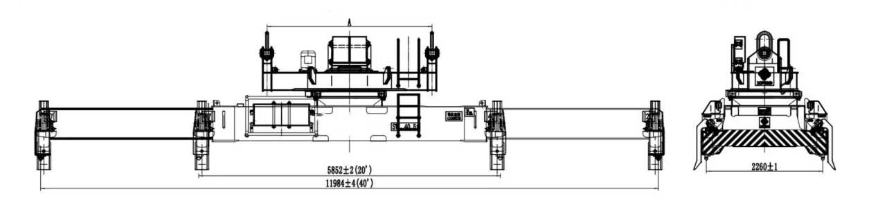 Container Spreader Drawing