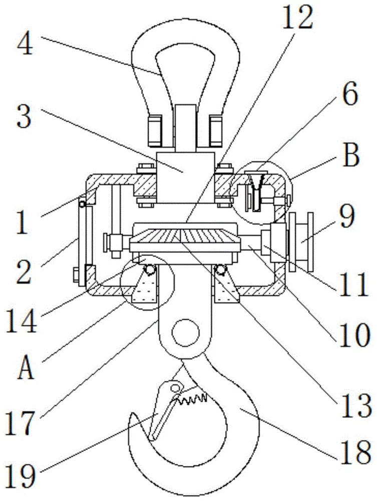 swivel crane hooks drawing