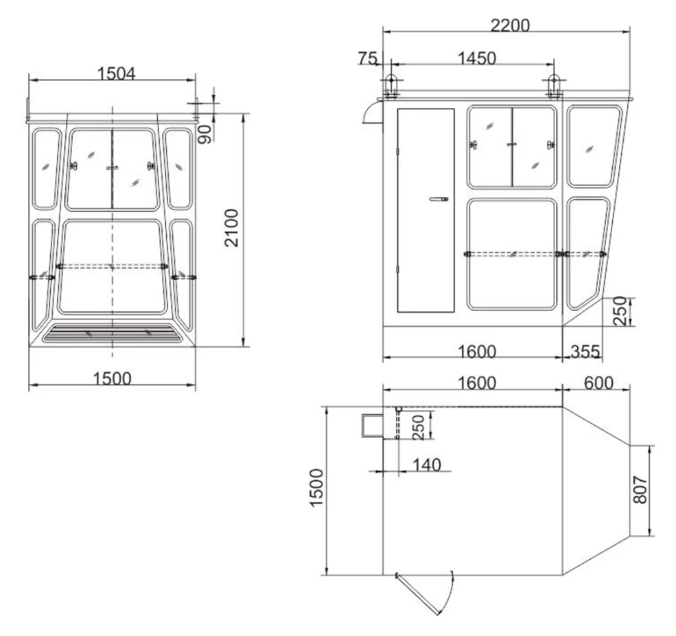 Crane Cabin drawing