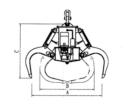 Hydraulic Grab Bucket drawing